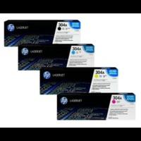 hp 304a cc530 cc531 cc533 cc532 original black and colour toner cartri ...