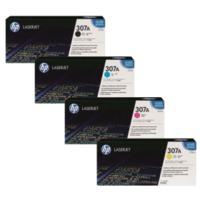 hp 307a ce740 ce741 ce743 ce742 original black and colour toner cartri ...