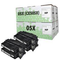 hp 05x ce505x compatible high yield black toner cartridge quad pack