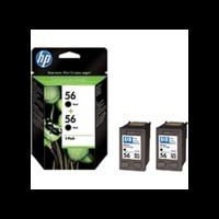 HP 56 ( C9502ae ) Original Black Ink Cartridges Twinpack