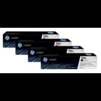 hp 126a ce310 ce311 ce313 ce312 original black and colour toner cartri ...