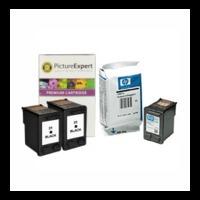 HP 21 / 22 ( C9351ae / C9352ae ) Compatible Black x2 & Out of Date Original Colour x1 Ink Cartridge 3 Pack