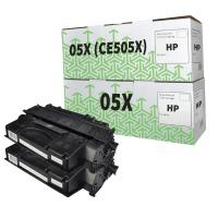 HP 05X ( CE505XD ) Compatible High Yield Black Toner Cartridge Twin Pack