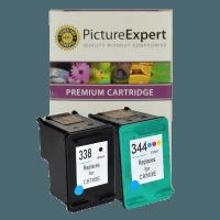 HP 338 C8765EE / 344 C9363EE Compatible Black/Colour Ink Cartridge Pack