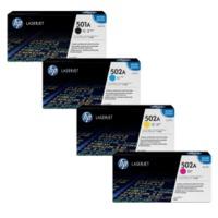 HP 501A (Q6470 / Q6471 / Q6473 / Q6472) Original Black and Colour Toner Cartridge Pack *£50 Cashback*