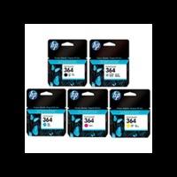 HP 364 Original Black and Colour 5 Ink Cartridge Pack (B/C/M/Y/PBK)