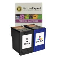 HP 56 / 57 ( C6656ae / C6657ae ) Compatible Black and Colour Ink Cartridge Pack