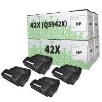 HP 42X ( Q5942X ) Compatible High Yield Black Toner Cartridge Quadpack