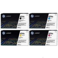 HP 654X (CF330X / CF331A / CF332A / CF333A) Original Black and Colour Toner Cartridge Pack *£50 Cashback*