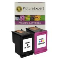 HP 301XL ( CH563EE / CH564EE ) Compatible High Capacity Black and Colour Ink Cartridge Pack