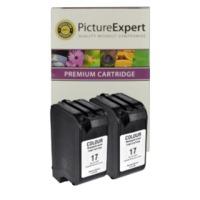 HP 17 ( C6625ae ) Compatible Colour Ink Cartridge Twinpack