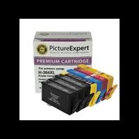 HP 364XL Compatible Black and Colour Ink Cartridge 7 Pack - 3 x BK, 1 x PBK/C/M/Y