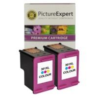 HP 301XL ( CH564EE ) Compatible High Capacity Colour Ink Cartridge Twinpack