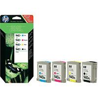 HP 940XL Original Black and Colour 4 Ink Cartridge Pack