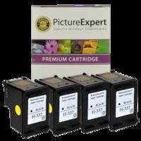 HP 337 ( C9364ee ) Compatible Black Ink Cartridge Quadpack