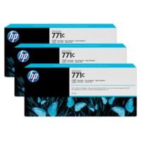 hp 771c b6y37a original photo black ink cartridge 3 pack