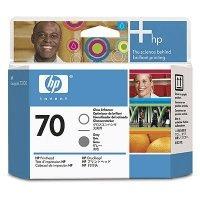 HP 70 ( C9410A ) Original Gloss Enhancer and Grey Printhead