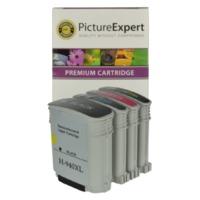 HP 940XL Compatible Black and Colour Ink Cartridge 4 Pack