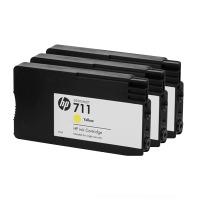 hp 711 cz136a original yellow ink cartridge tripack