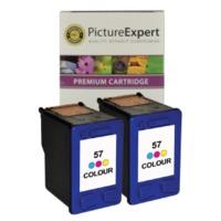 HP 57 ( C6657ae ) Compatible Colour Ink Cartridge Twinpack