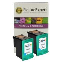 HP 343 ( C8766ee ) Compatible Standard Capacity Colour Ink Cartridge Twinpack