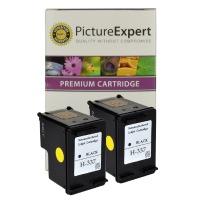HP 337 ( C9364ee ) Compatible Black Ink Cartridge Twinpack