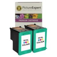 HP 351XL ( CB338EE ) Compatible High Capacity Colour Ink Cartridge Twinpack