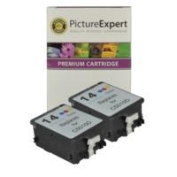 HP 14 ( C5010ae ) Compatible Colour Ink Cartridge Twinpack