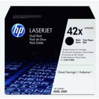 HP 42X ( Q5942XD ) Original High Yield Black Toner Cartridge Twinpack