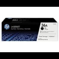 HP 36A ( CB436AD ) Original Black Toner Cartridge Twin Pack