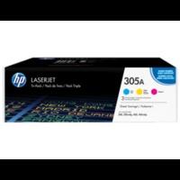 HP 305A ( CF370AM ) Original Cyan, Magenta, Yellow 3 Toner Cartridge Pack