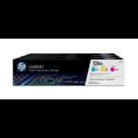 HP 126A ( CF341A ) Original Cyan, Magenta, Yellow 3 Toner Cartridge Pack