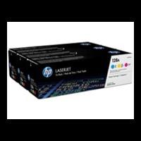 HP 128A ( CF371AM ) Original Cyan, Magenta, Yellow 3 Toner Cartridge Pack