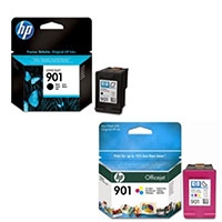 hp 901 original standard black and colour ink cartridge pack