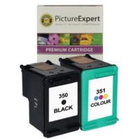 HP 350 / 351 ( CB335EE / CB337EE ) Compatible Black and Colour Ink Cartridge Pack