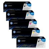 HP 125A (CB540A / CB541A / CB542A / CB543A) Original Black & Colour Toner Cartridge 5 Pack *£100 Cashback*