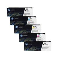 HP 312A (CF380/1/2/3A) Original Black and Colour Toner Cartridge 5 Pack *£100 Cashback*