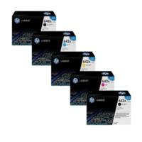 HP 642A (CB400 / CB401 / CB403 / CB402) Original Black and Colour Toner Cartridge 5 Pack *£100 Cashback*