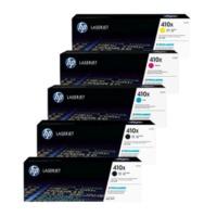 HP 410X (BK/C/M/Y) Original High Capacity Black & Colour Toner Cartridge 5 Pack *£100 Cashback*