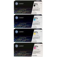 HP 651A (CE340A / CE341A / CE342A / CE343A) Original Black and Colour Toner Cartridge Pack *£50 Cashback*