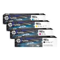 HP 981A (J3M68A/69A/70A/71A) Original Page Wide Black and Colour Ink Cartridge Pack