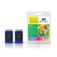 HP57 C6657AE Colour TWINPACK Remanufactured JetTec Ink Cartridge H57