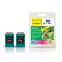 hp344 c9363ee colour hc twinpack remanufactured jettec ink cartridge