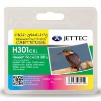 hp301xl col ch564ee colour remanufactured jettec ink cartridge h301cxl