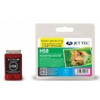 HP58 C6658AE Colour Remanufactured Ink Cartridge by JetTec H58