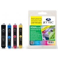 HP364 Black, Cyan, Magenta, Yellow Multipack Remanufactured Ink Cartridge by JetTec - H364BCMY