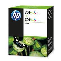 HP 301XL Tri-Colour Ink Cartridge Twin Pack