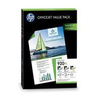 hp 920xl officejet ink and paper kit cmy