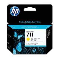 HP No. 711 3 Pack Yellow Ink Cartridge (29ml)