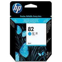 hp no 82 dye cyan ink cartridge 28ml